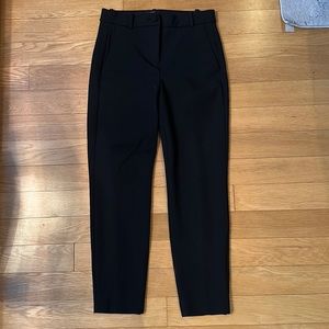 J Crew 365 High Rise Cameron Black Pant in four season stretch